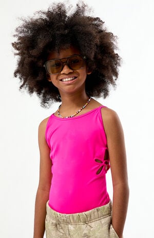 Flower Cutout One Piece Swimsuit image number 1