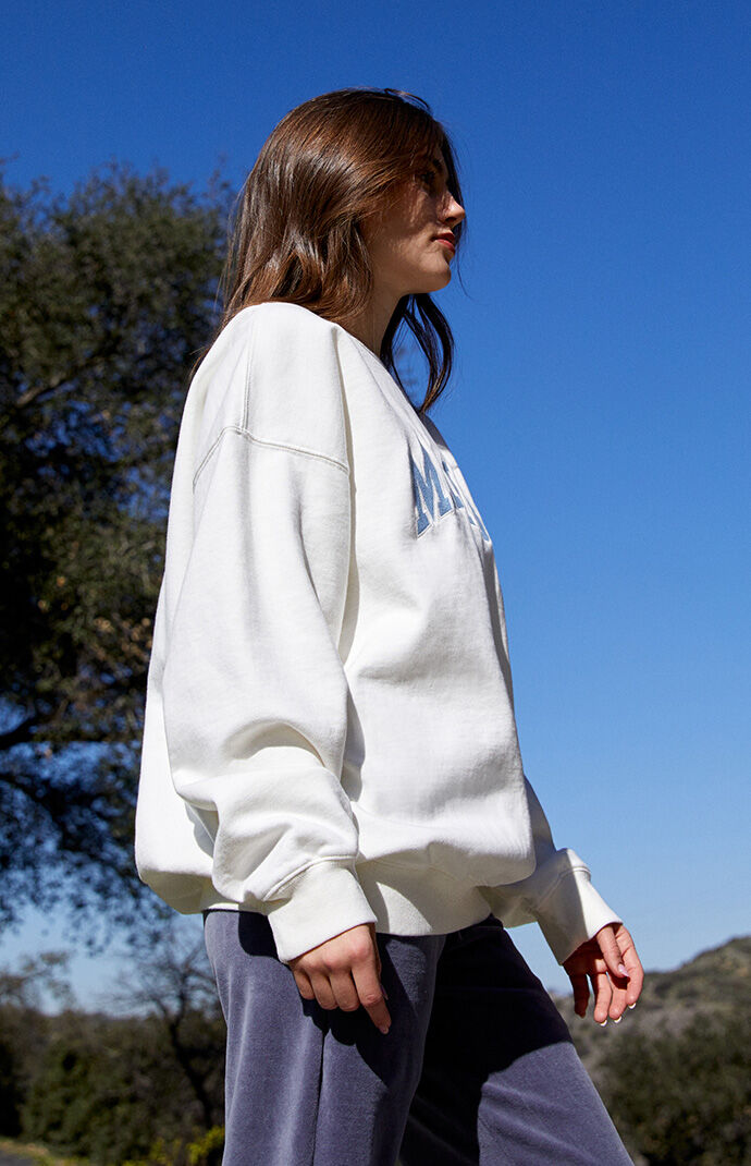 White discount malibu sweatshirt