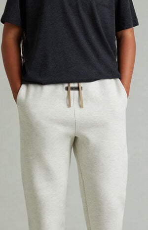 Kids Heather Oatmeal Classic Sweatpants image number 5