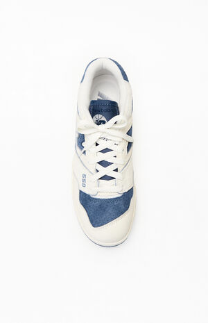 White & Blue 550 Sneakers image number 5