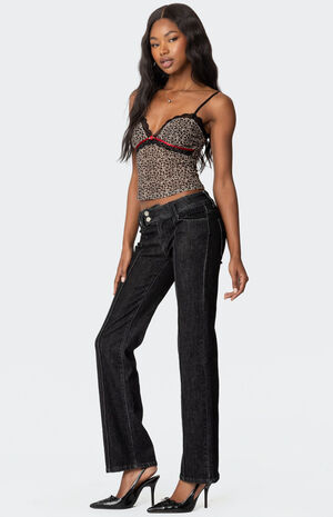 Lacey Leopard Mesh Tank Top image number 4