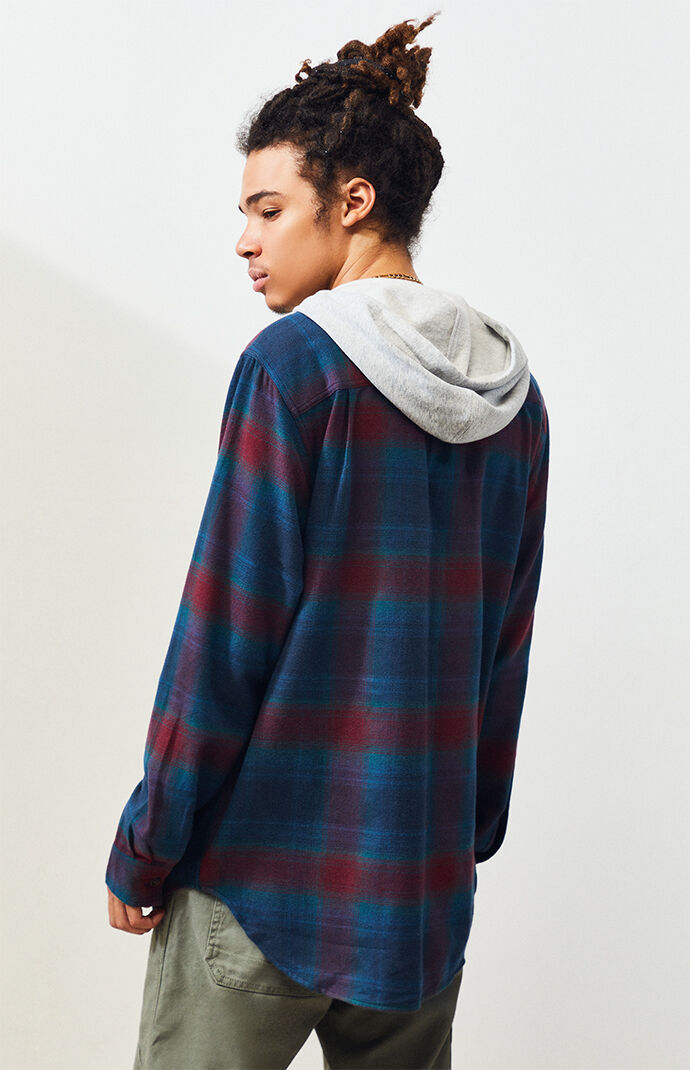 Pacsun hooded flannel online