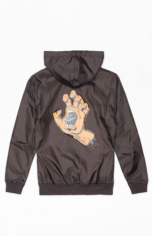 Kids Screaming Hand Hooded Windbreaker Jacket image number 2