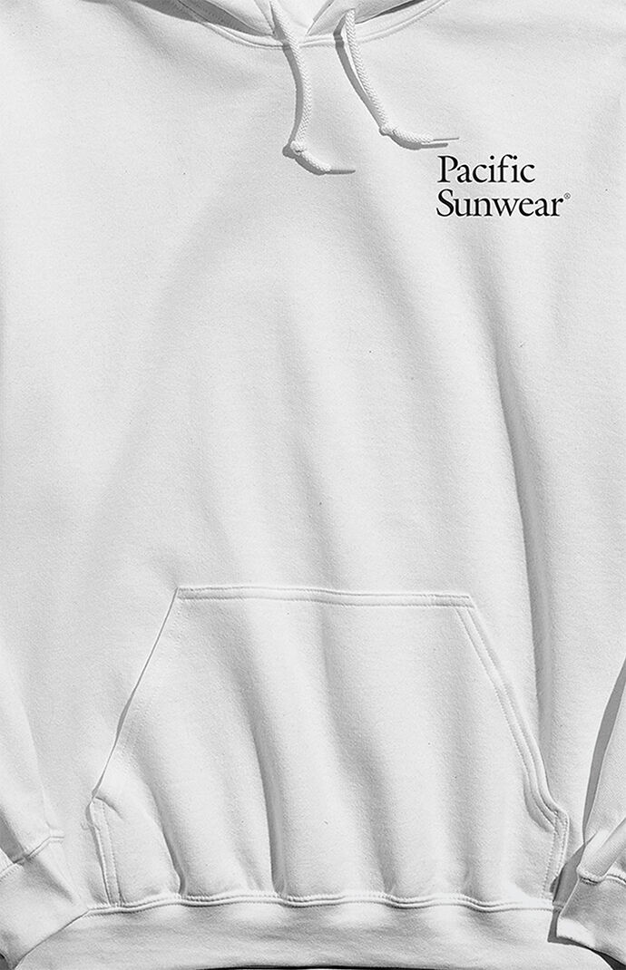 White deals hoodie pacsun