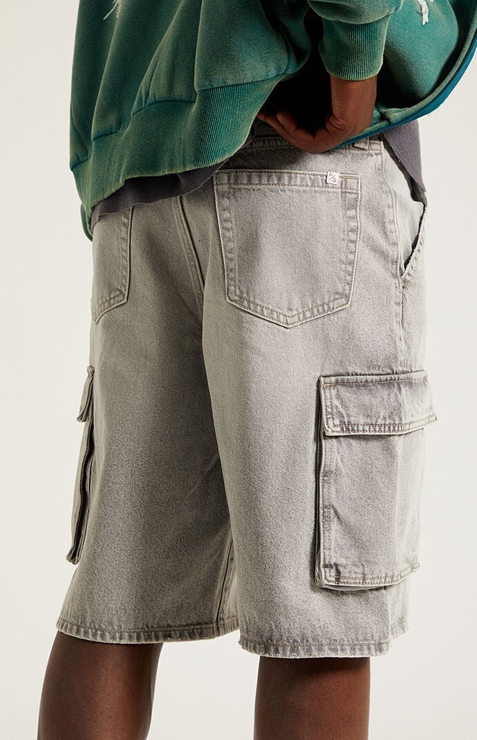 Pacsun Austin Extreme Baggy Cargo Denim Shorts