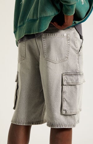 Austin Extreme Baggy Cargo Denim Shorts image number 5