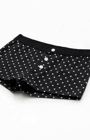 Black Polka Dot Boy Short Underwear image number 2