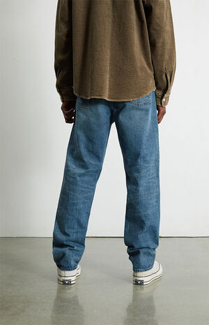 Dark Indigo Wash Dad Jeans image number 4