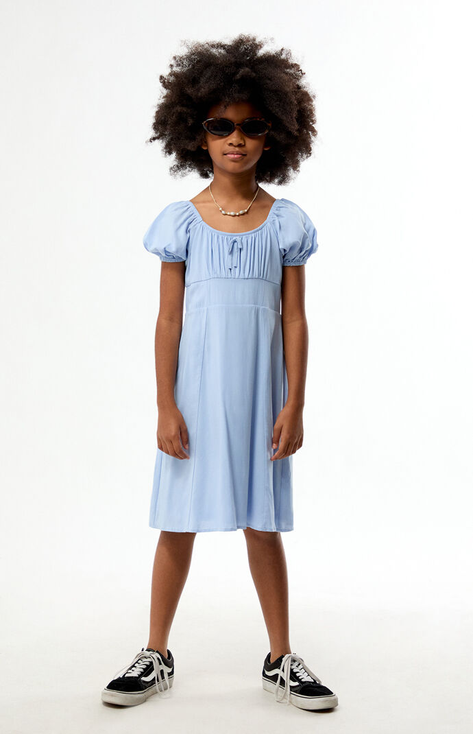 Pacsun Kids Blue Short Sleeve Dress