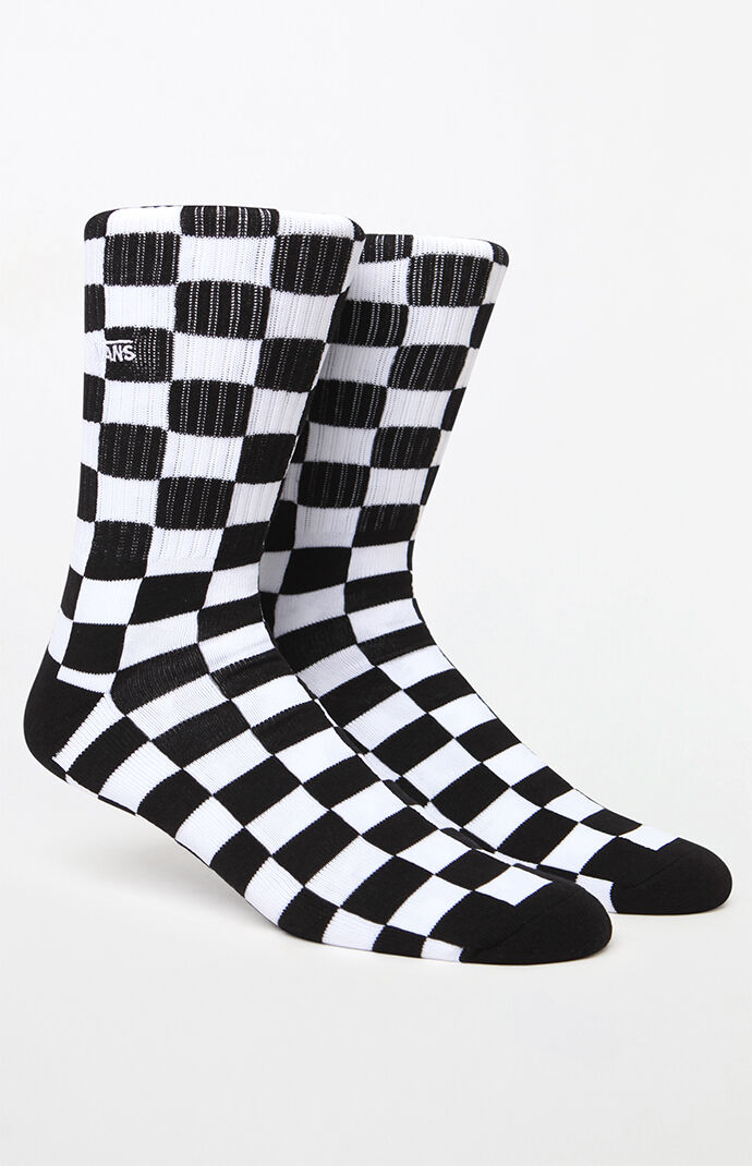 Checkerboard Crew Socks
