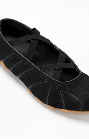 Women's Black Ghost Sprint Ballet Sneakers image number 6