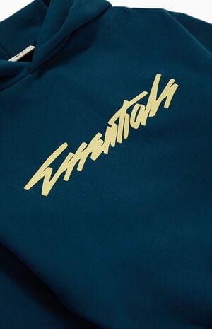 Kids Blue Classic Raglan Hoodie image number 3