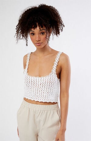 Railed Crochet Tank Top image number 1