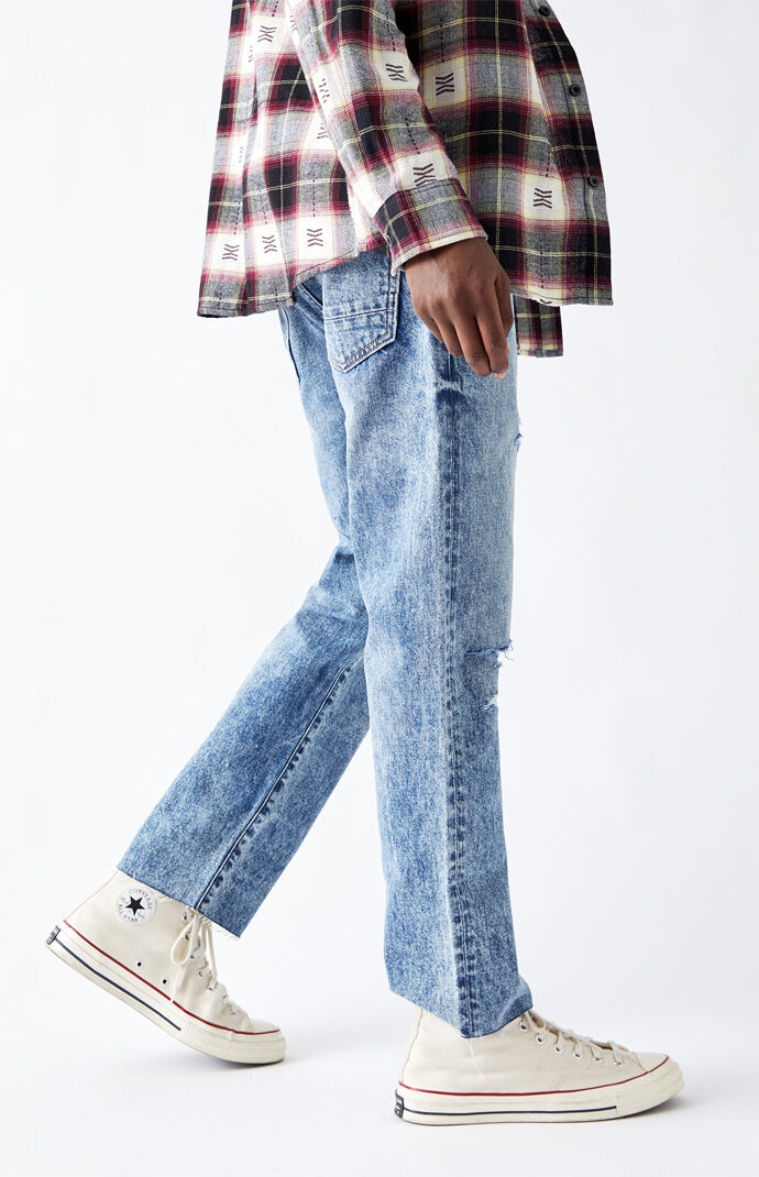 Light Ripped Vintage Loose Jeans