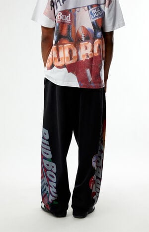 Bud Bowl Black Ten Open Hem Baggy Sweatpants image number 4