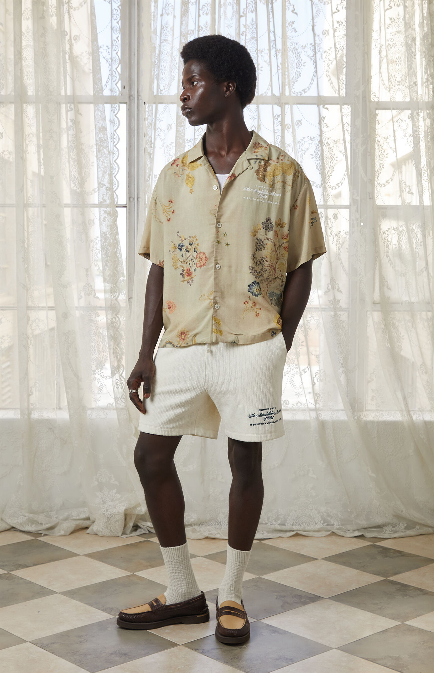 The Met x Pacsun Waffle Knit Shorts | Pacsun