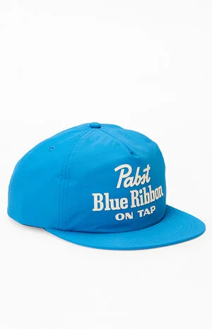 Pabst Blue Ribbon on Tap Nylon Snapback Hat image number 1