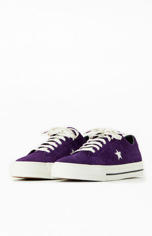 Purple One Star Pro Suede Shoes image number 2
