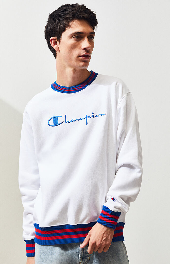 Rib Trim Crew Neck Sweatshirt 