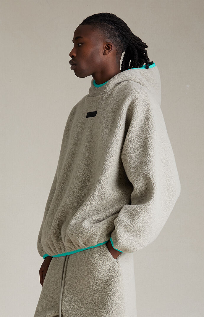 Fear of God Essentials Seal Sherpa Polar Fleece Hoodie