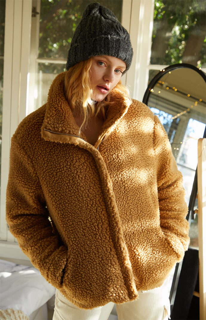 Tan Sherpa Jacket