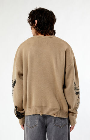 Prayers Up Cropped Sweater image number 4