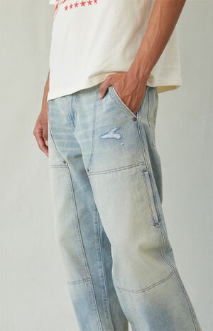 Dylan Baggy Jeans Ripped Light Blue Tint image number 4