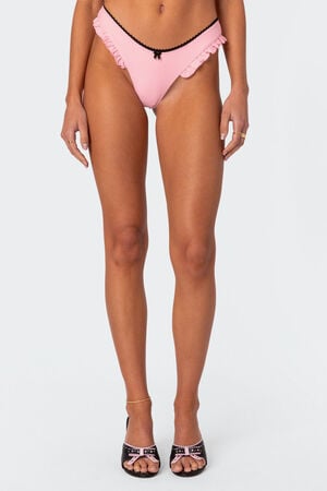 Maggie Ruffled High Cut Bikini Bottom image number 2