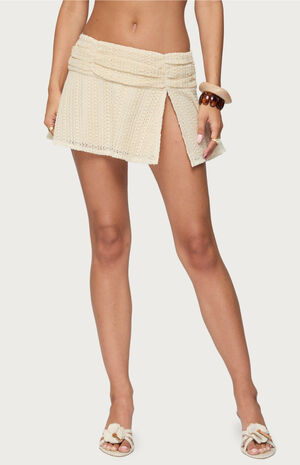 Anja Textured Ruched Mini Skirt image number 1