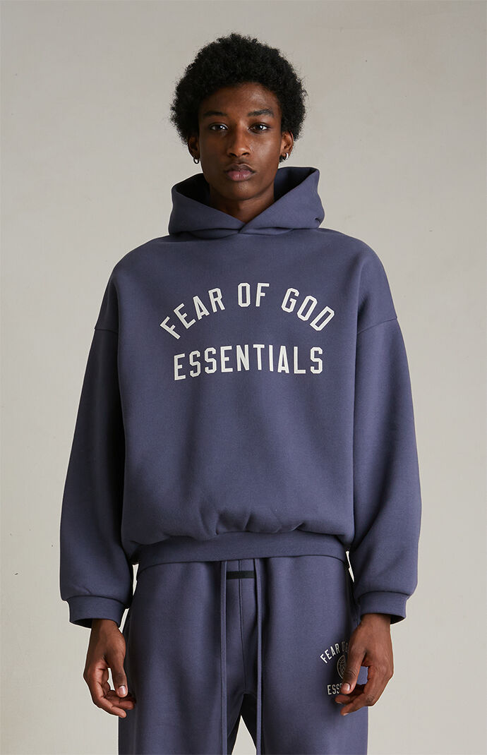 FEAR OF GOD ESSENTIALS スウェット ブルー S Fear of God ESSENTIALS Marine Fleece Hoodie | Pacsun
