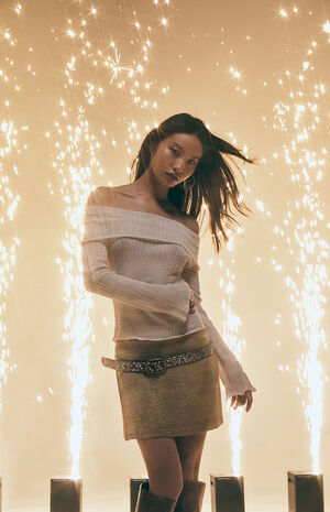 Blake Sheer Off-The-Shoulder Sweater image number 1