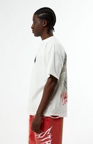 x Stranger Things Invite Hellfire Club Ripped T-Shirt image number 5