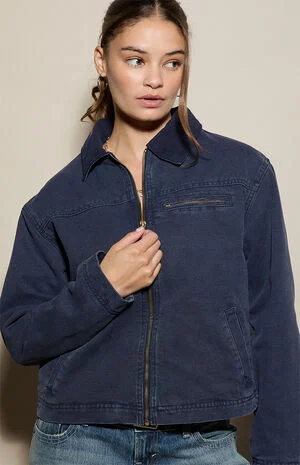 Contrast Collar Barn Jacket image number 2