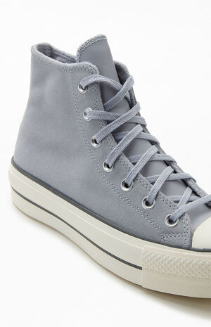 Gray Chuck Taylor All Star Cozy Lift High Top Sneakers image number 6