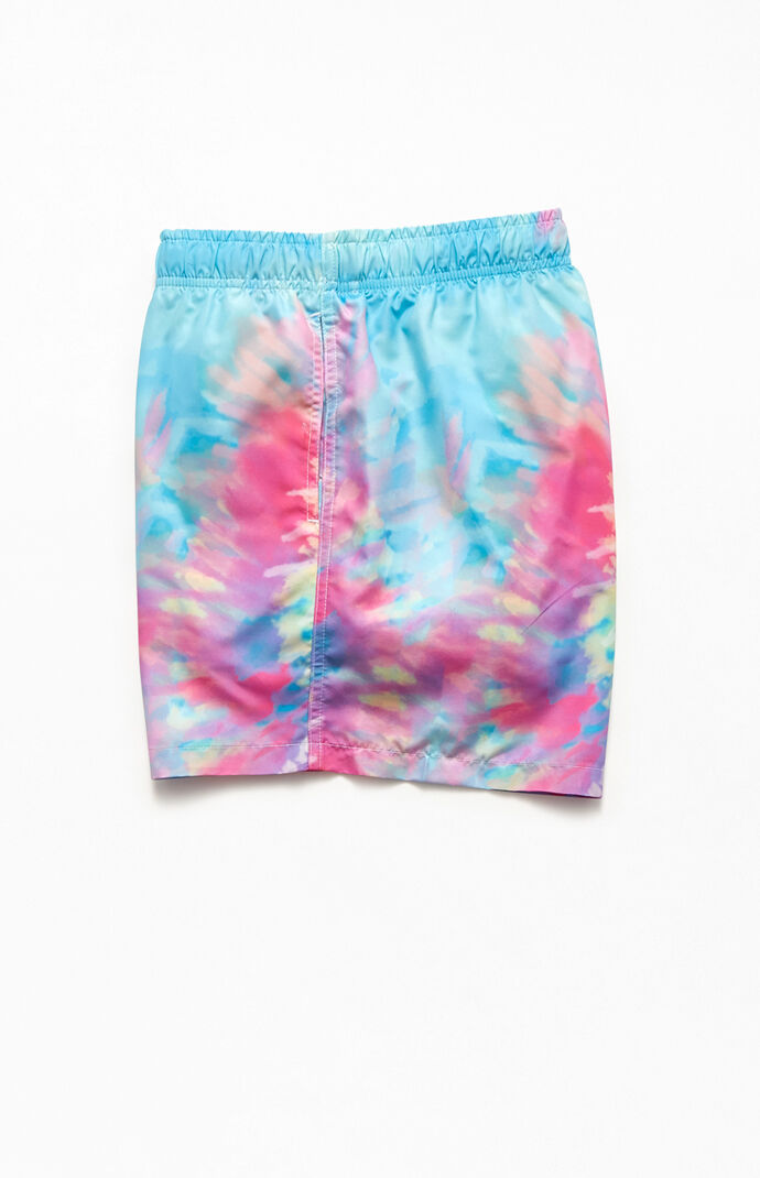 Spiral Tie Dyed 15" Swim Trunks