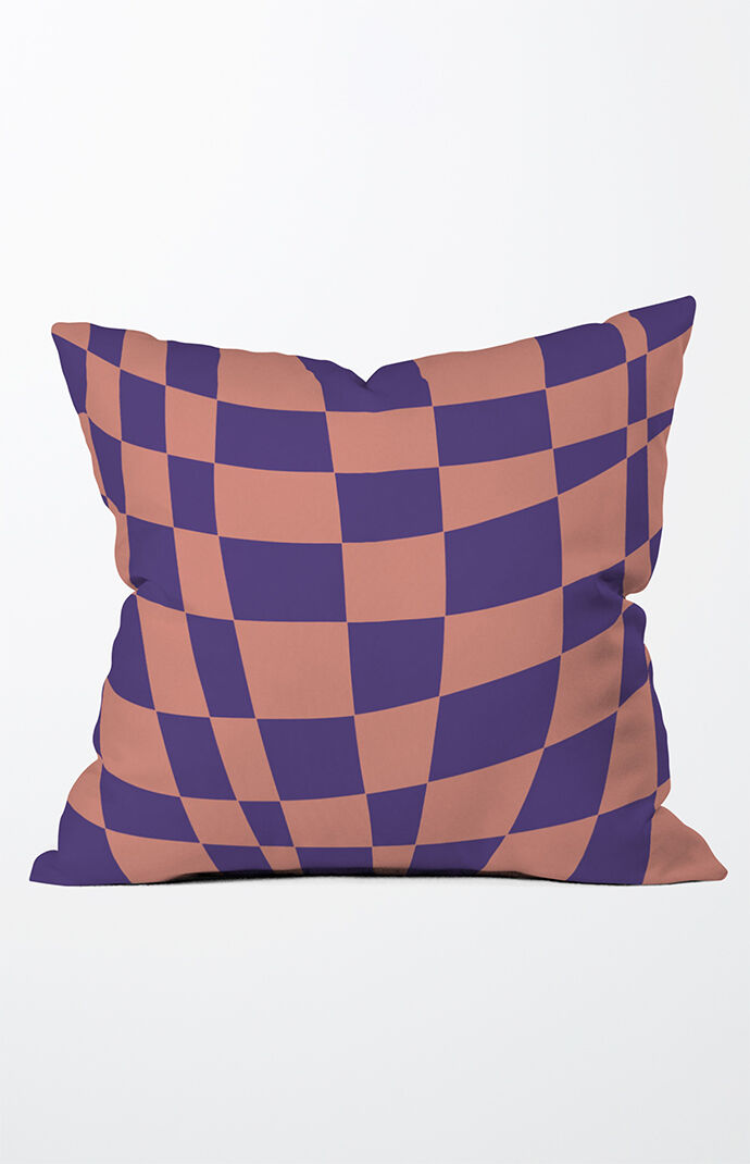 checkered throw pillows