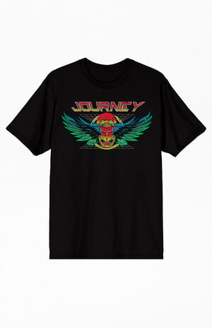 Journey Vintage Scarab and Album Stacks T-Shirt image number 1