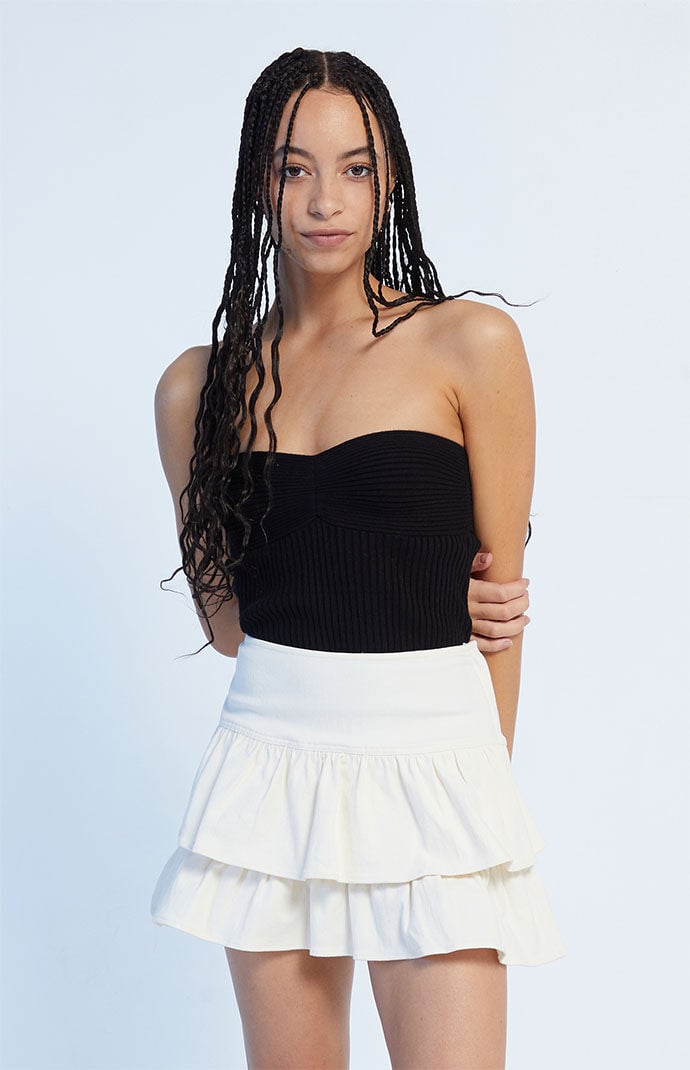 LA Hearts Ruffle Mini Skirt PacSun