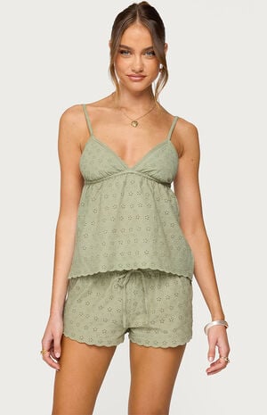 Talula Eyelet Babydoll Top image number 1