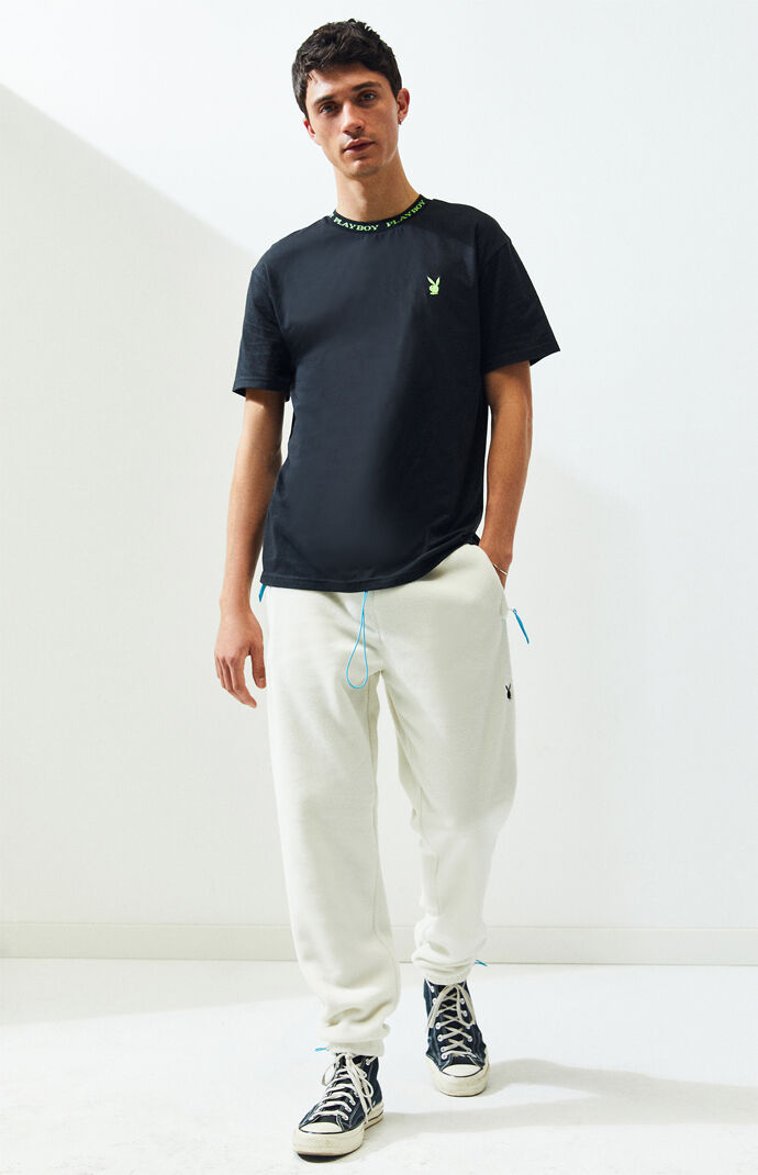 White Fleece Sweatpants