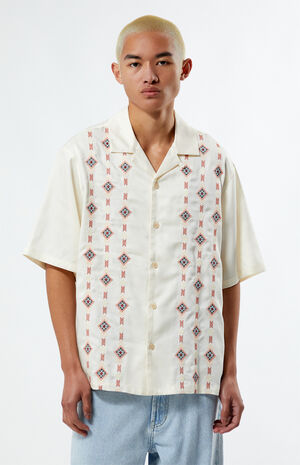 Archie Embroidered Oversized Camp Shirt image number 1