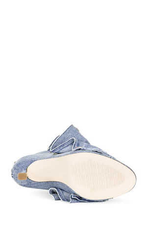 Women's Birdsong Denim Peep Toe Stiletto Booties image number 5
