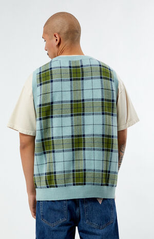 Almondwood Plaid Sweater Vest image number 3