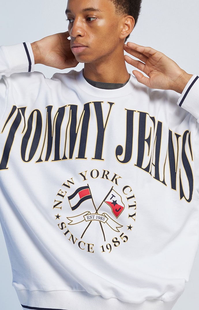 Tommy Jeans Skater Prep Logo Crew Neck Sweatshirt PacSun