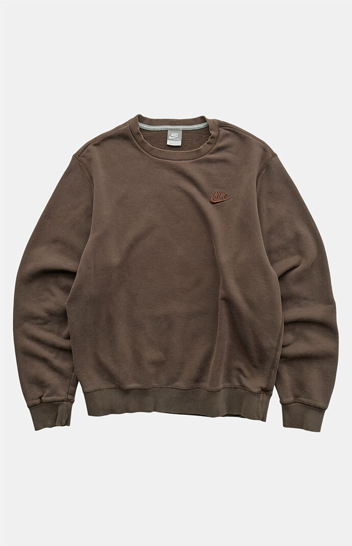 PS VINTAGE Brown 2000s Nike Crew Neck Sweatshirt