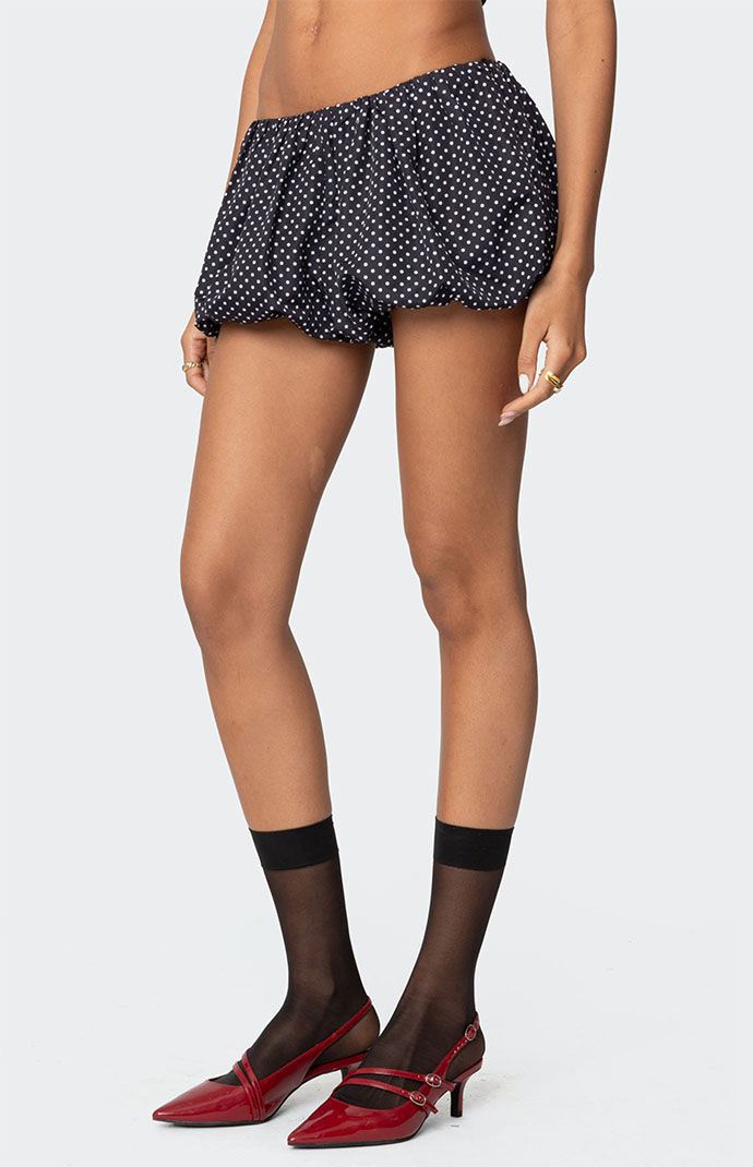 Edikted Liz Polka Dot Bubble Shorts | PacSun