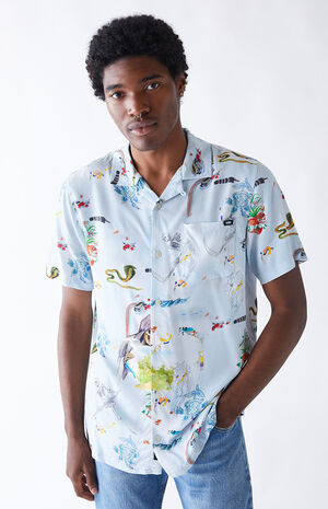 Nathan K Woven Camp Shirt Nathan K Woven Camp Shirt image number null