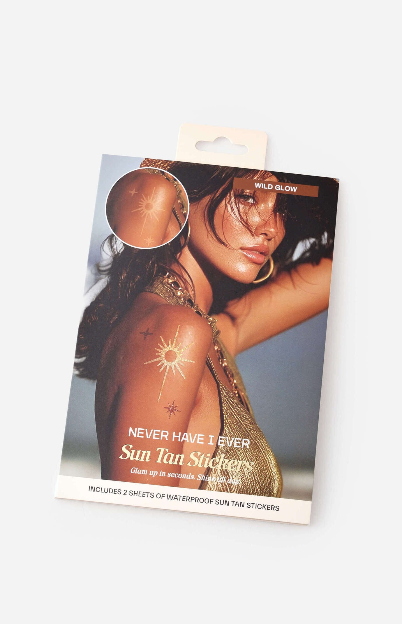 NEVER HAVE I EVER Wild Glow Sun Tan Stickers