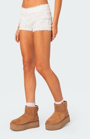 Lucy Ruffled Lace Shorts image number 4