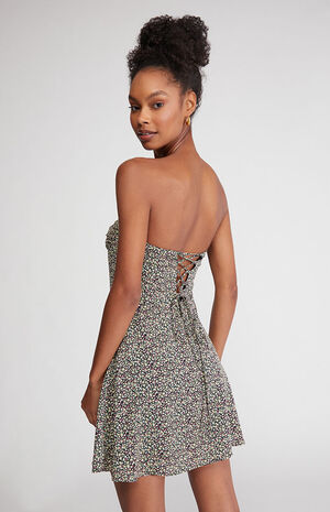 Strapless Fit & Flare Mini Dress image number 4